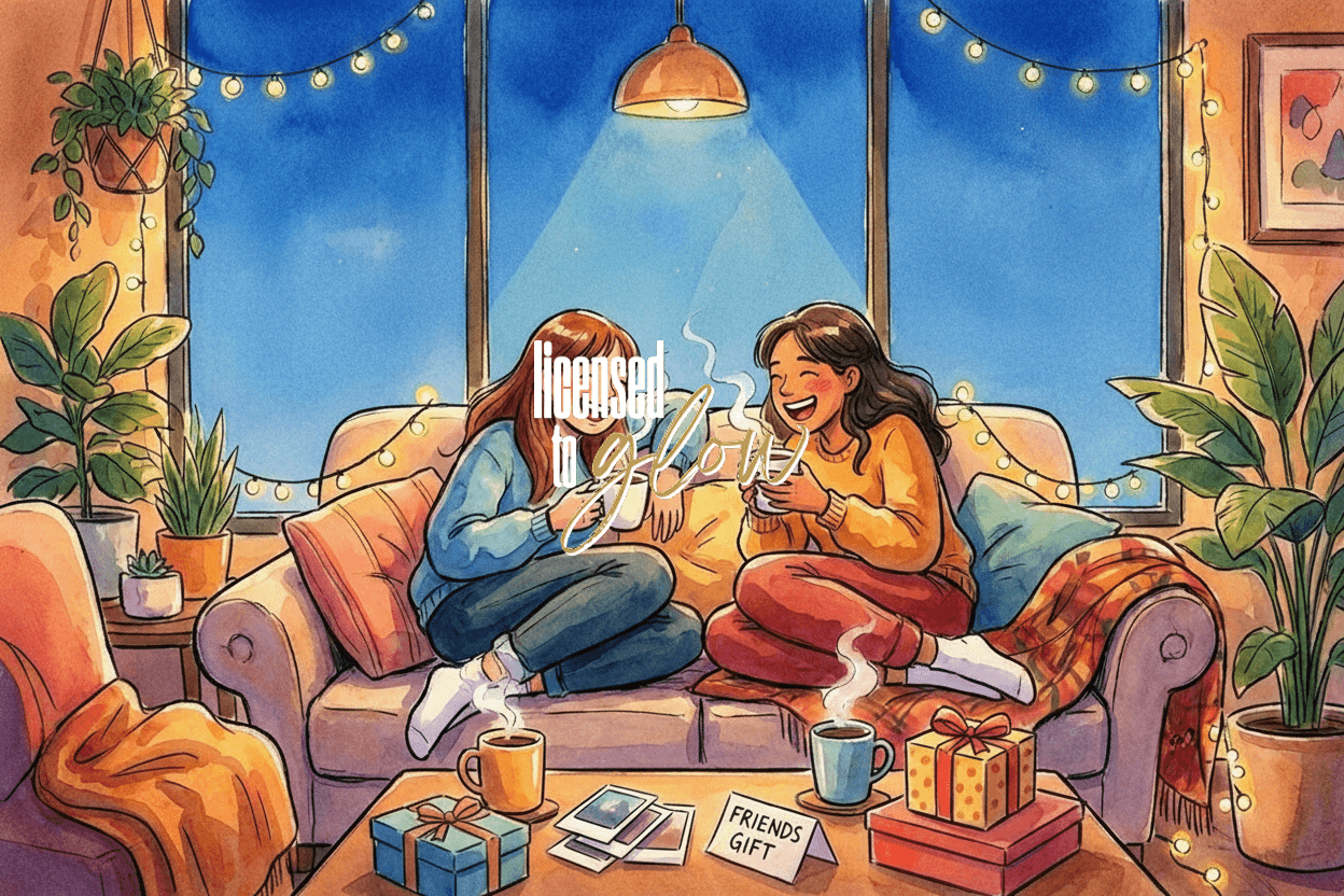 Friends gift card design